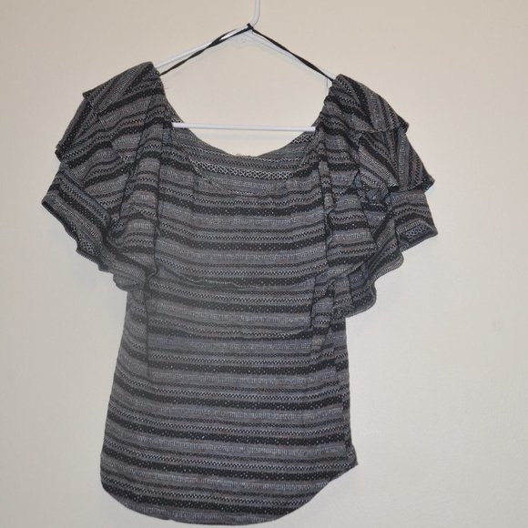 Free People Tops - FREE PEOPLE BLOUSE WOMEN SIZE XL BLACK COM…
